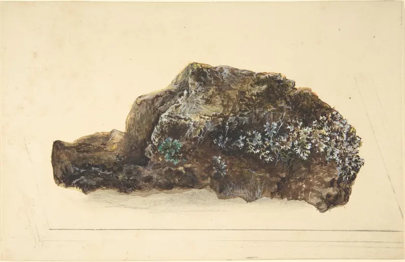 Study of a rock Wall Art by Anonymous, British, early 19th century - High-Resolution Digital Print