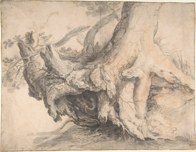 Study of a Tree Wall Art by Roelandt Savery - High-Resolution Digital Print