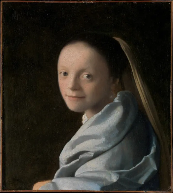 Study of a Young Woman Wall Art by Johannes Vermeer - High-Resolution Digital Print