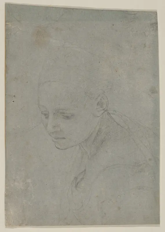 Study of a Young Woman in Three-quarter Bust-Length Wall Art by Bronzino (Agnolo di Cosimo di Mariano) - High-Resolution Digital Print