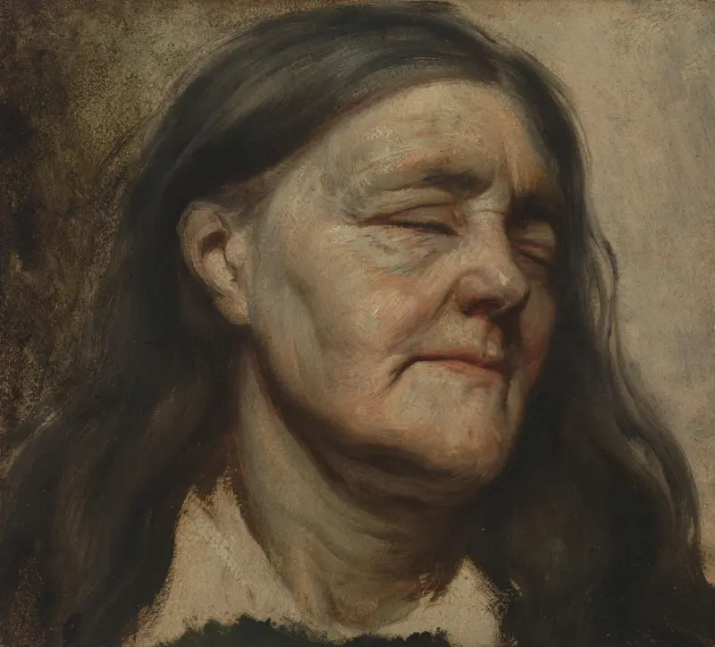 Study of an old woman Wall Art by Matthijs Maris - High-Resolution Digital Print