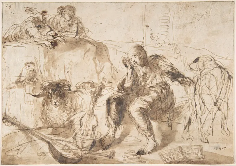 Study of Animals and Figures