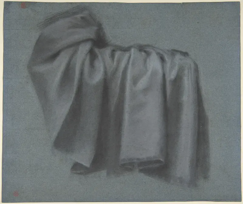Study of Drapery Wall Art by Pierre Paul Prud'hon - High-Resolution Digital Print