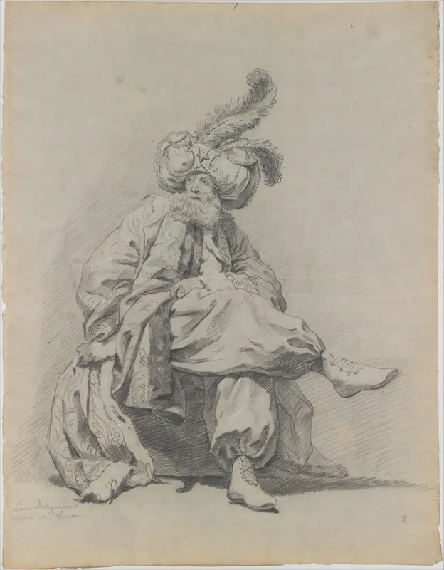 Study of the Costume of Monsieur Clément Wall Art by Anonymous, French, 18th century - High-Resolution Digital Print