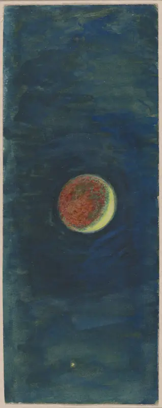 Study of the Crescent Moon in "The Ship" Wall Art by William Holman Hunt - High-Resolution Digital Print