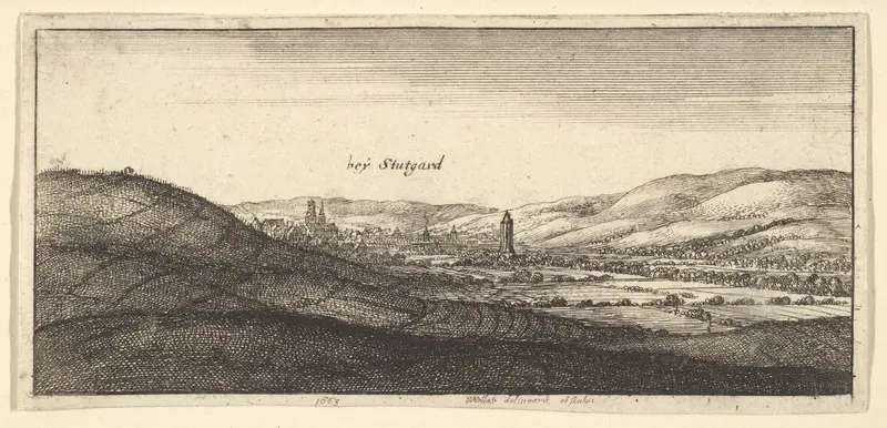 Stuttgart, from "German Views" Wall Art by Wenceslaus Hollar - High-Resolution Digital Print