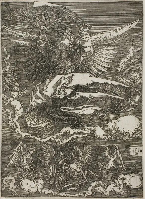 Sudarium Spread Out by an Angel