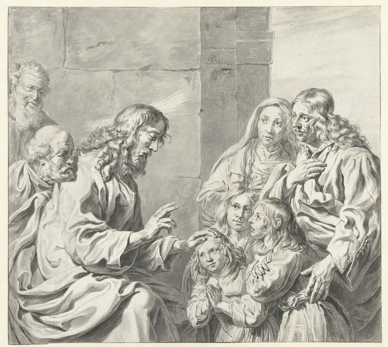 Suffer the Little Children to Come unto Me Wall Art by anonymous - High-Resolution Digital Print