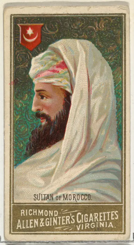 Sultan of Morocco, from World's Sovereigns series (N34) for Allen & Ginter Cigarettes Wall Art by Allen & Ginter - High-Resolution Digital Print