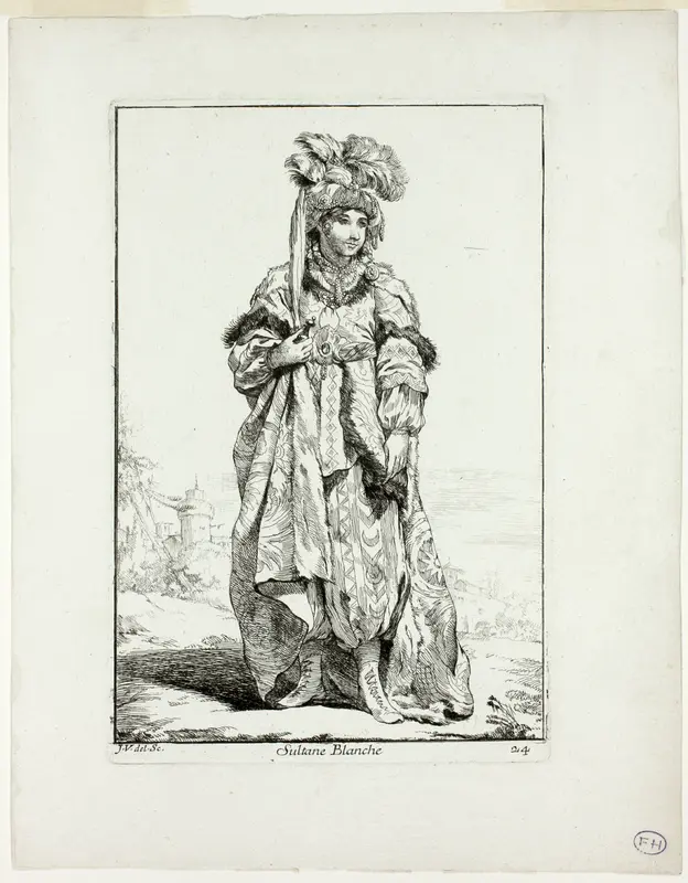 Sultane Blanche, plate 24 from Caravanne du Sultan à la Mecque