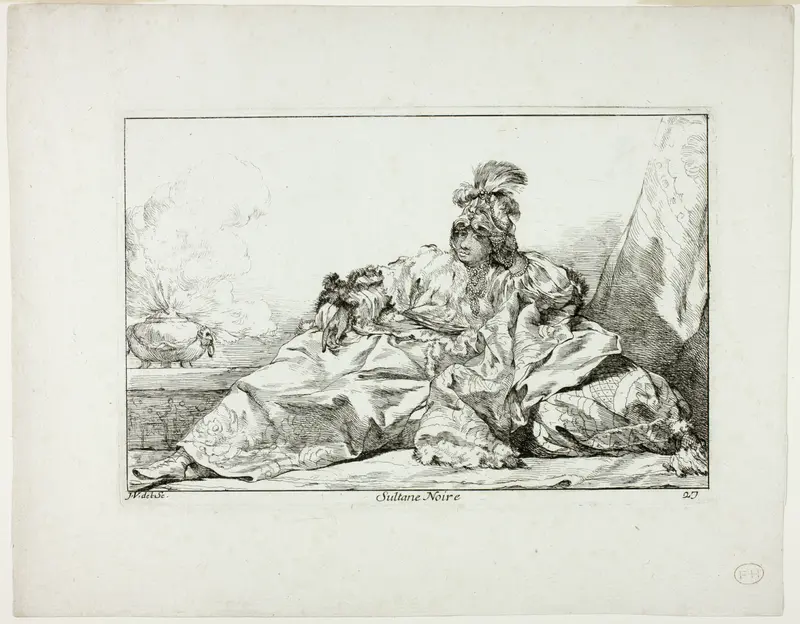 Sultane Noire, plate 27 from Caravanne du Sultan à la Mecque