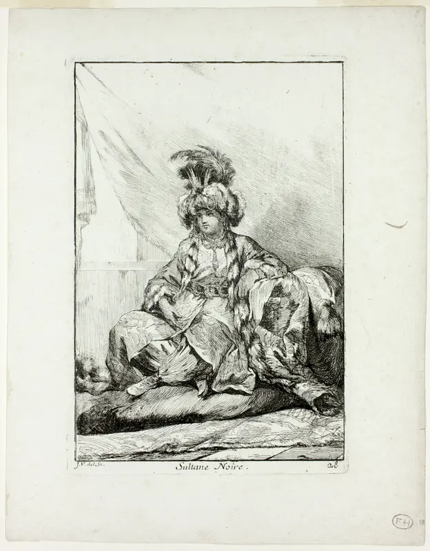 Sultane Noire, plate 28 from Caravanne du Sultan à la Mecque
