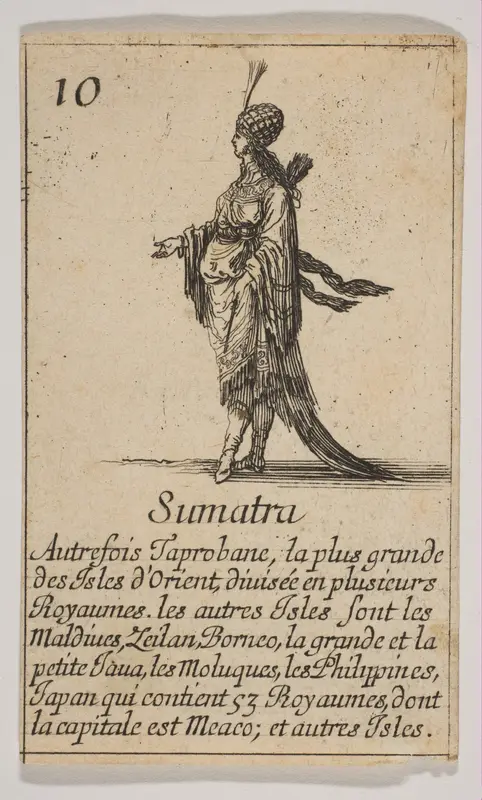 Sumatra, from "Jeu de la Géographie" Wall Art by Stefano della Bella - High-Resolution Digital Print
