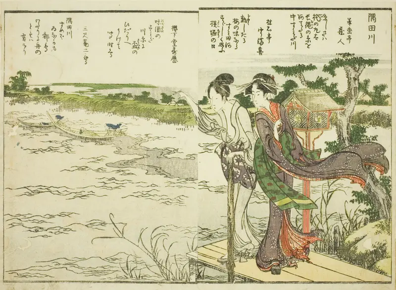 Sumida River, from vol. 1 of the illustrated book "Fine Views of the Eastern Capital at a Glance (Toto shokei ichiran)"