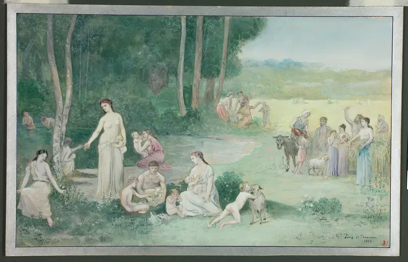 Summer Wall Art by Pierre Puvis de Chavannes - High-Resolution Digital Print