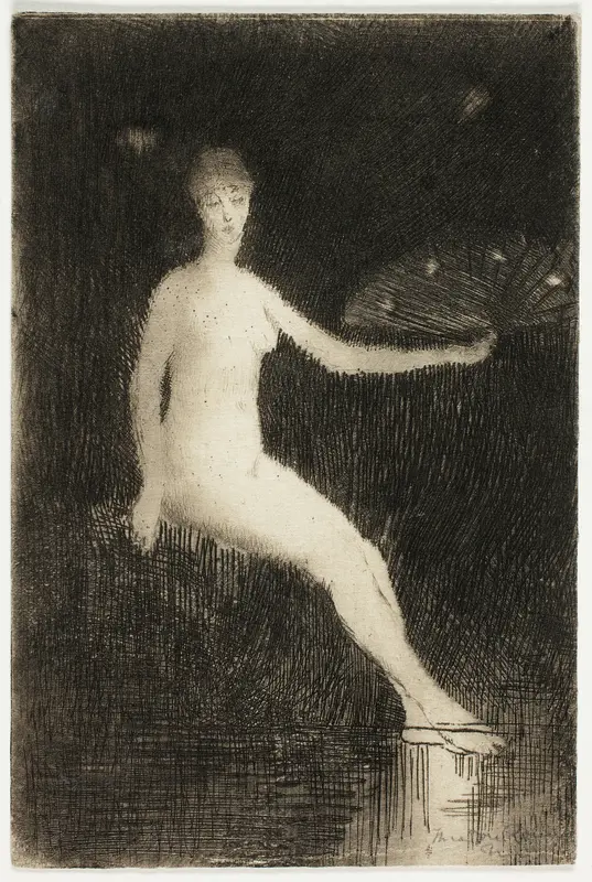 Summer (Black and White Version) Wall Art by Theodore Roussel - High-Resolution Digital Print
