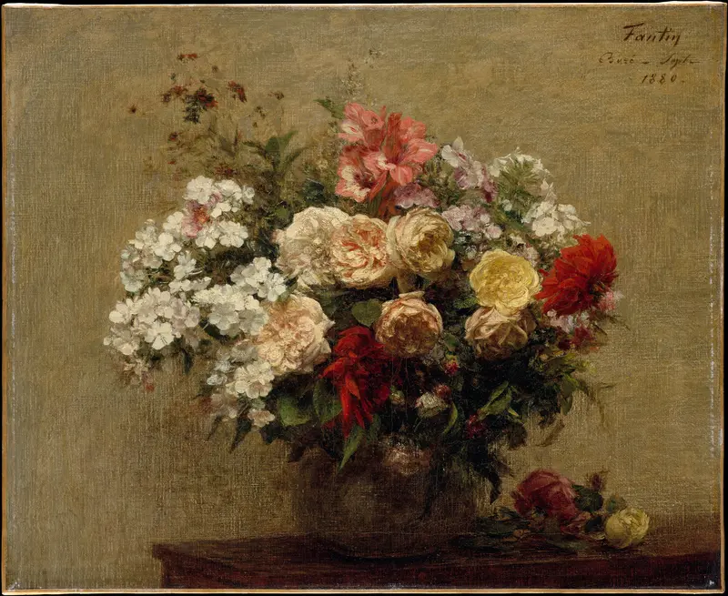 Summer Flowers Wall Art by Henri Fantin-Latour - High-Resolution Digital Print