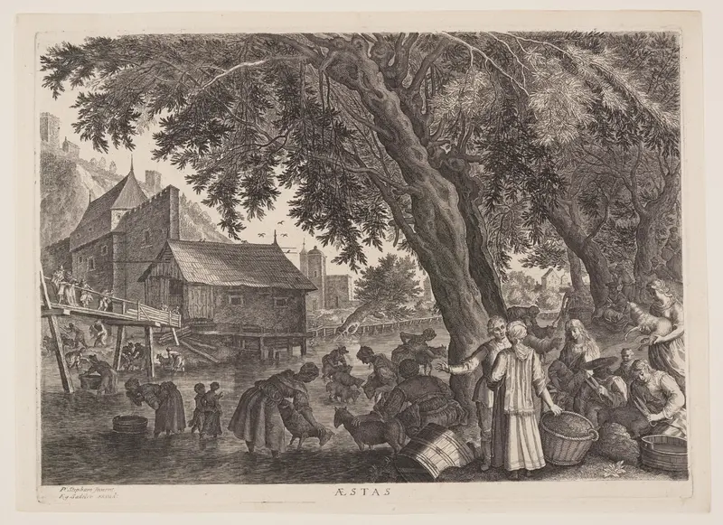 Summer, from The Four Seasons Wall Art by Aegidius Sadeler, II - High-Resolution Digital Print