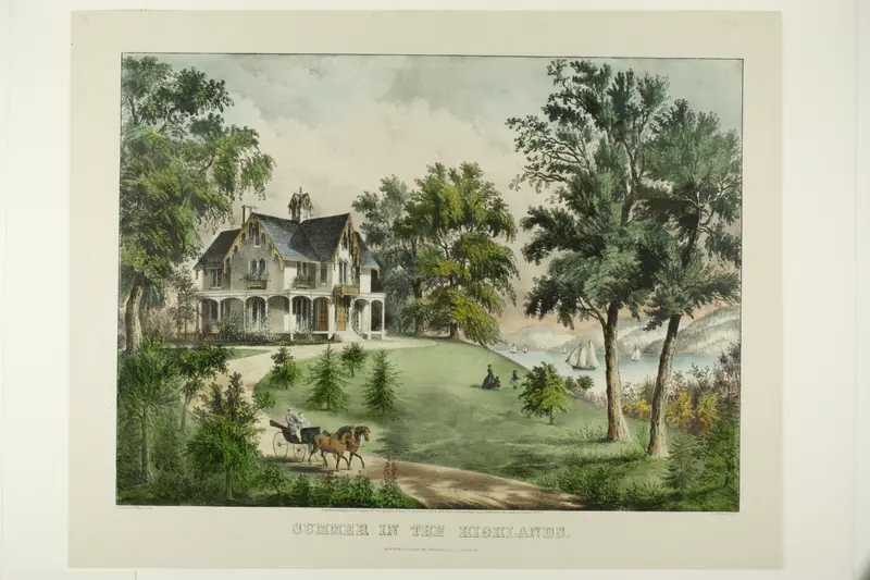 Summer in the Highlands Wall Art by Currier & Ives - High-Resolution Digital Print