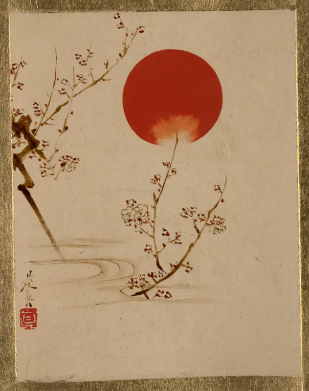 Sun and Plum Branches