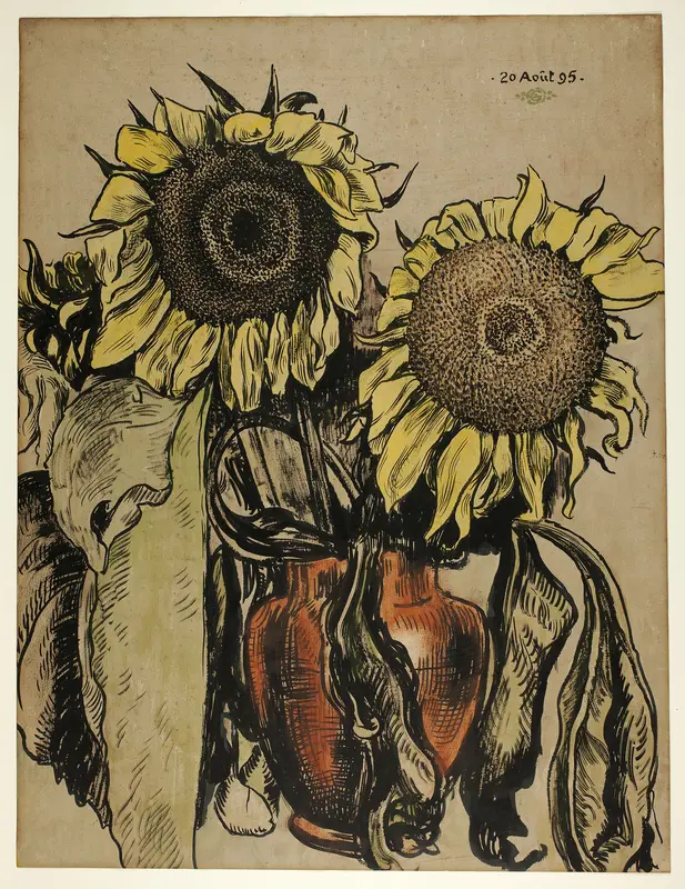 Sunflowers Wall Art by Georges Lemmen - High-Resolution Digital Print