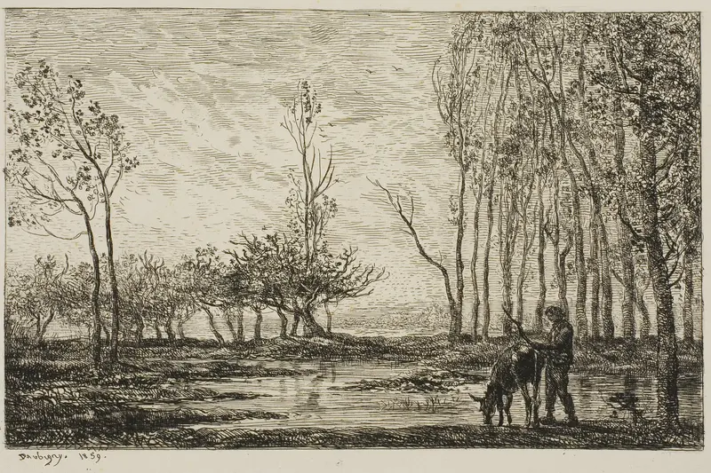 Sunset Wall Art by Charles François Daubigny - High-Resolution Digital Print