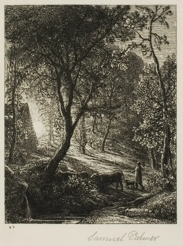 Sunset Wall Art by Samuel Palmer - High-Resolution Digital Print