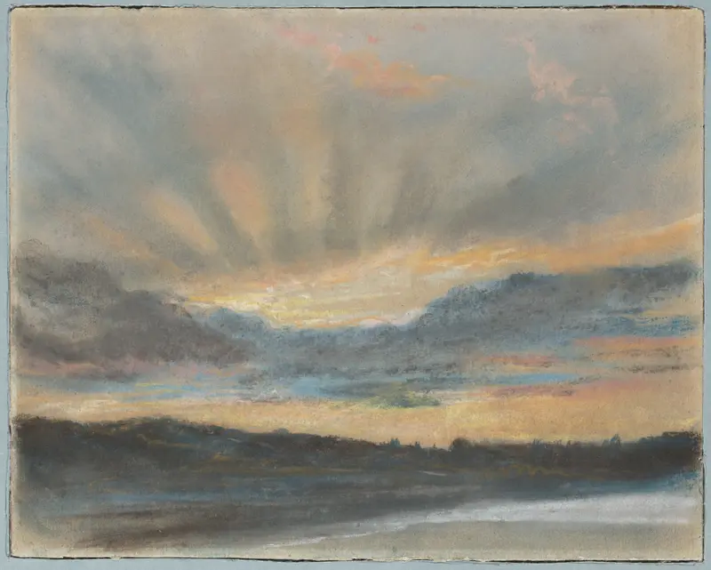 Sunset Wall Art by Eugène Delacroix - High-Resolution Digital Print