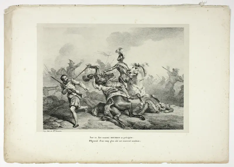 Sur ce fier ennemi BOURBON se précipite... Wall Art by Horace Vernet - High-Resolution Digital Print