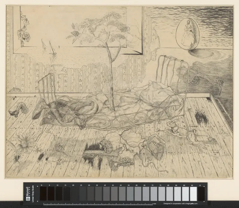 Surrealistische compositie Wall Art by Unknown - High-Resolution Digital Print