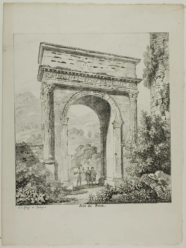 Susa Arch Wall Art by Louis Pierre Baltard - High-Resolution Digital Print