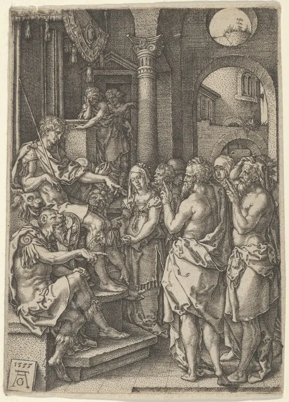 Susanna Accused of Adultery, from The Story of Susanna Wall Art by Heinrich Aldegrever - High-Resolution Digital Print