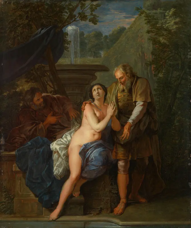 Susanna and the Elders Wall Art by Nicolas Bertin - High-Resolution Digital Print