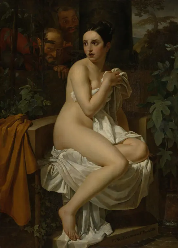 Susanna and the Elders Wall Art by Pierre Van Hanselaere - High-Resolution Digital Print