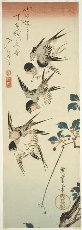 Swallows and Cherry Blossoms