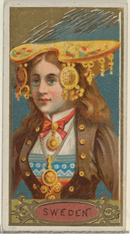 Sweden, from the Types of All Nations series (N24) for Allen & Ginter Cigarettes Wall Art by Allen & Ginter - High-Resolution Digital Print