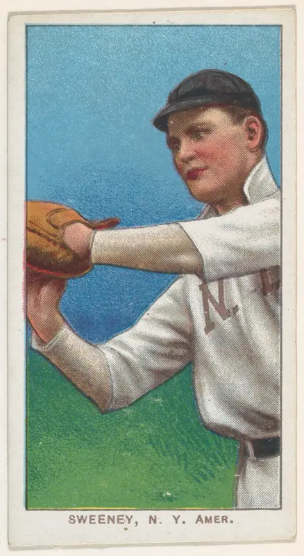 Sweeney, New York, American League, from the White Border series (T206) for the American Tobacco Company Wall Art by American Tobacco Company - High-Resolution Digital Print