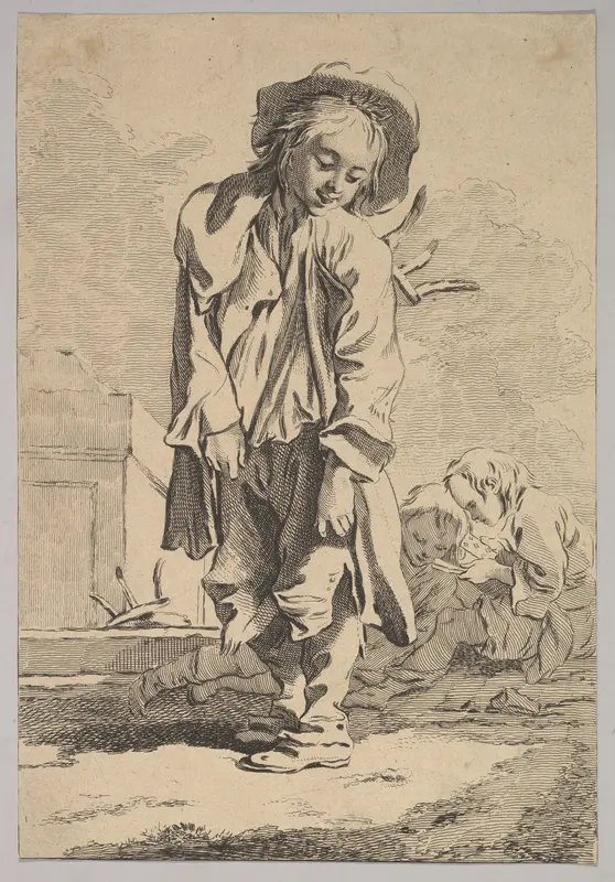 Sweeping from Top to Bottom Wall Art by Jacques Philippe Le Bas - High-Resolution Digital Print