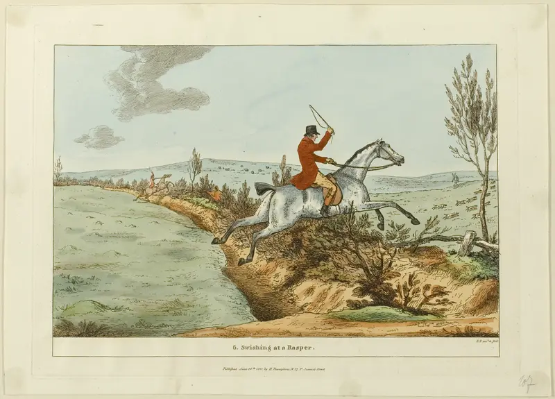 Swishing at a Rasper, plate six from Indispensable Accomplishments