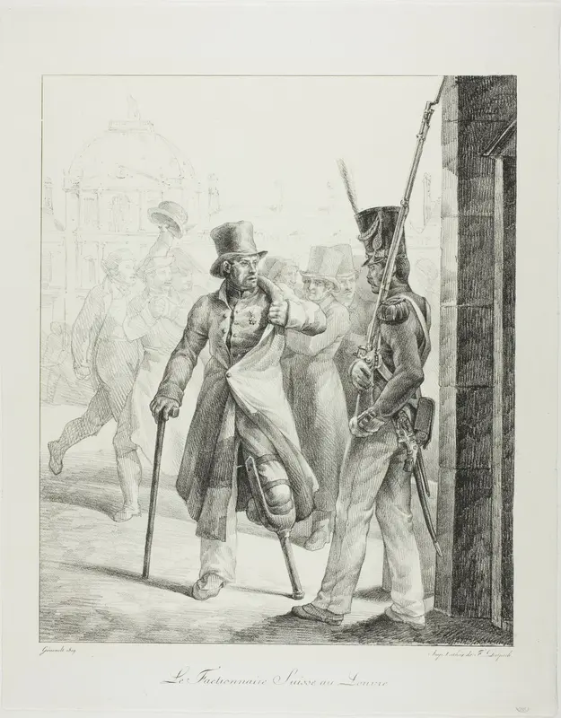 Swiss Sentry at the Louvre