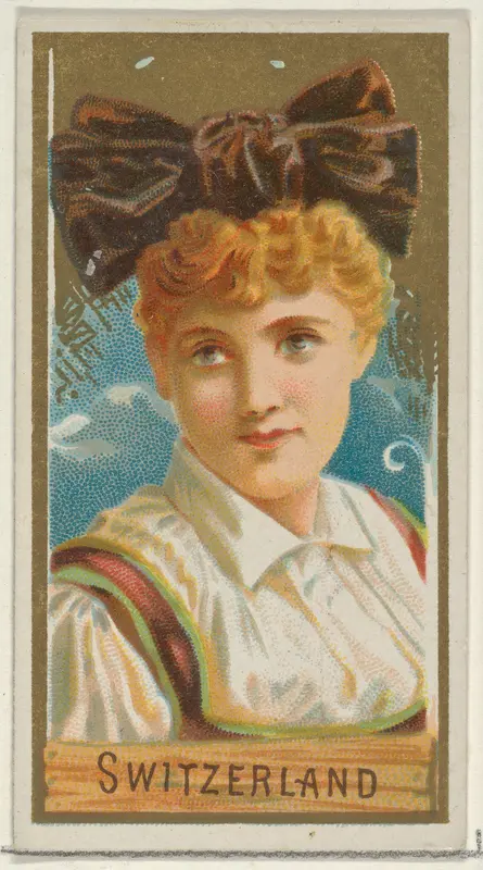 Switzerland, from the Types of All Nations series (N24) for Allen & Ginter Cigarettes Wall Art by Allen & Ginter - High-Resolution Digital Print
