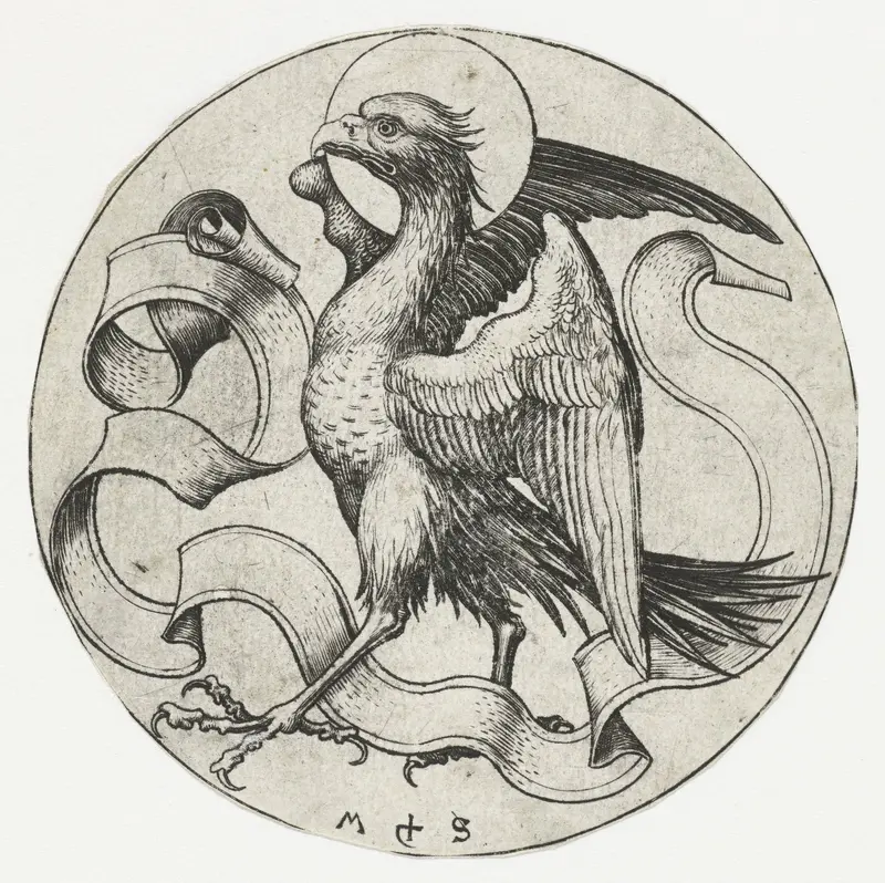 Symbolen van de vier evangelisten Wall Art by Unknown - High-Resolution Digital Print