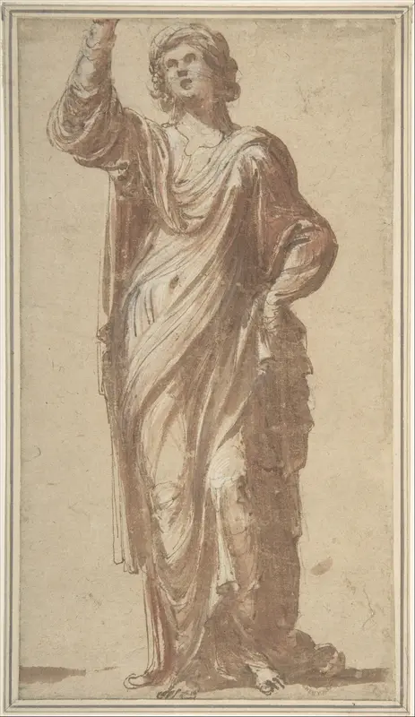 Symbolic Figure (a Sibyl?) Wall Art by Anonymous, Italian, Venetian, 15th to 16th century - High-Resolution Digital Print