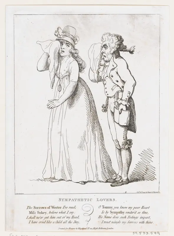Sympathetic Lovers Wall Art by Thomas Rowlandson - High-Resolution Digital Print
