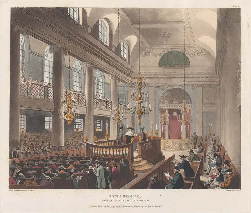 Synagogue Wall Art by Thomas Rowlandson - High-Resolution Digital Print