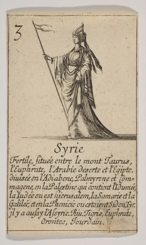 Syrie, from "Jeu de la Géographie" Wall Art by Stefano della Bella - High-Resolution Digital Print