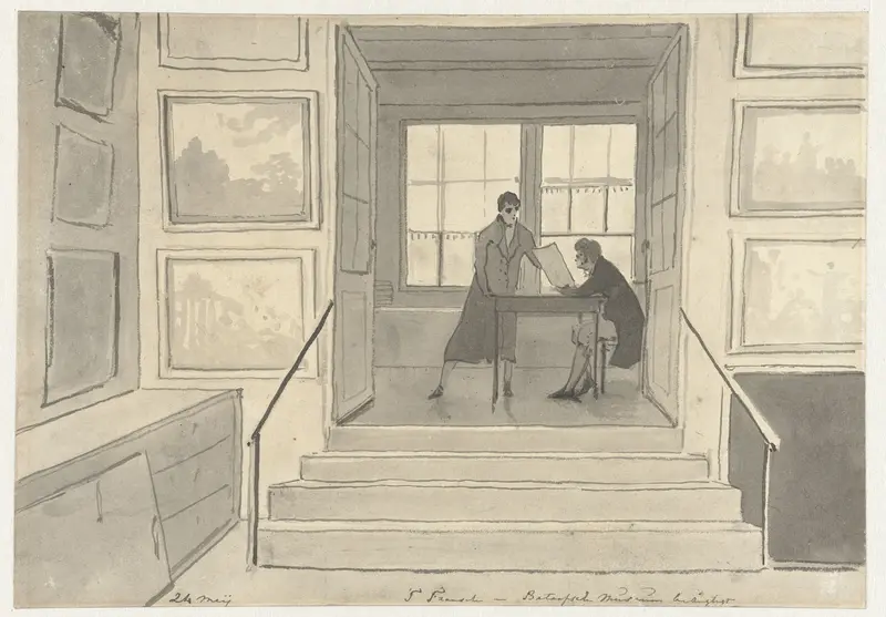 't Fransch-Bataafsch Museum bezigtigt (dagboek, 24 mei) Wall Art by Christiaan Andriessen - High-Resolution Digital Print