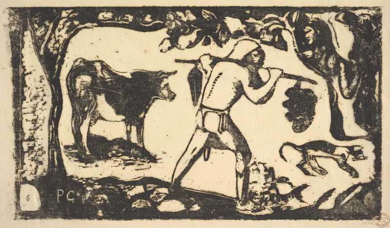 Tahitian Carrying Bananas Wall Art by Paul Gauguin - High-Resolution Digital Print