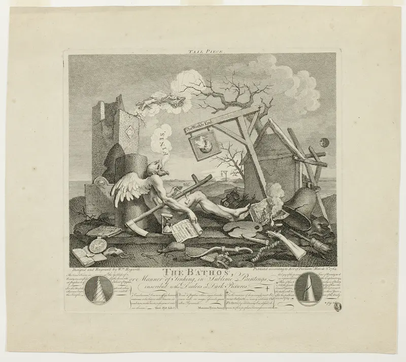 Tailpiece, or the Bathos Wall Art by William Hogarth - High-Resolution Digital Print