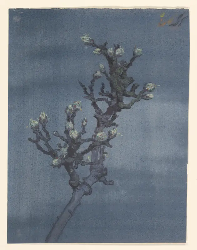 Tak met kastanjeknoppen Wall Art by Ko Prange - High-Resolution Digital Print